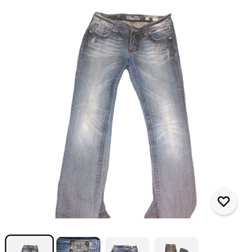 Stylish MISS ME JEANS Light Blue Jeans 29W 31L